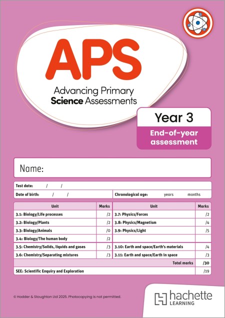 Advancing Primary Science Assessments, Year 3 End-of-Year Assessment, 10pk