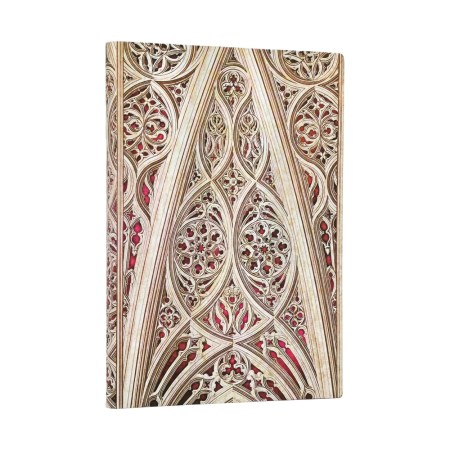 Vault of the Milan Cathedral (Burgundy) (Duomo di Milano) Midi Unlined Softcover Journal (Elastic Band)