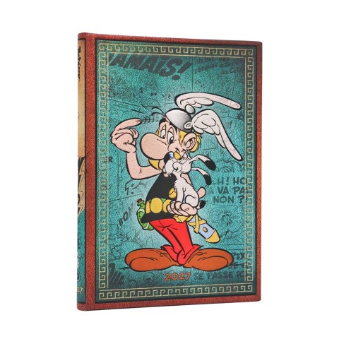 2027 Asterix the Gaul (The Adventures of Asterix) Midi 12-Month Hardcover Dayplanner (Elastic Band Closure) Horizontal