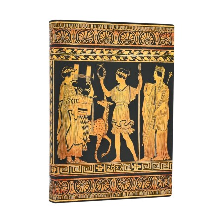 2027 Gathering of Deities (Ancient Greek Pottery) Midi 12-Month Softcover Dayplanner (Elastic Band Closure) Daily