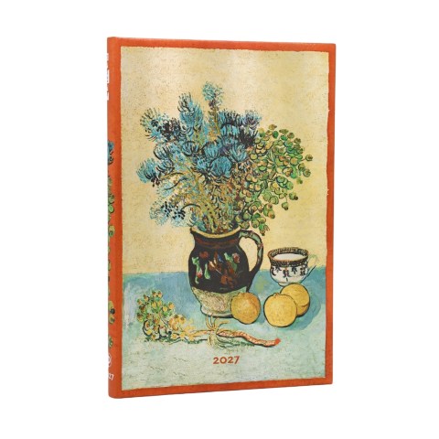 2027 Van Gogh’s Still Life Maxi 12-Month Hardcover Dayplanner (Elastic Band Closure) Horizontal