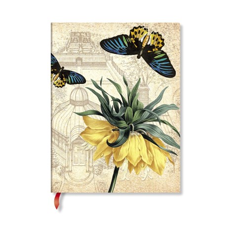 Golden Fritillaria Mini Unlined Softcover Journal (Elastic Band Closure)