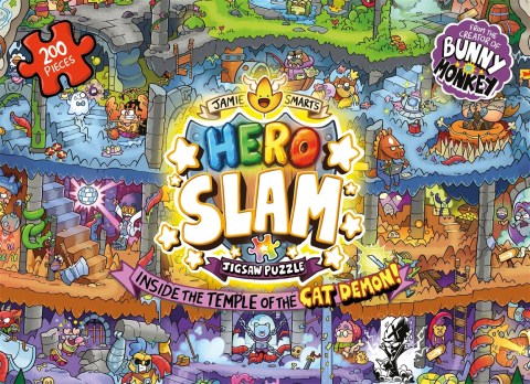 Jamie Smart’s Hero Slam Jigsaw Puzzle: Inside the Temple of the Cat Demon